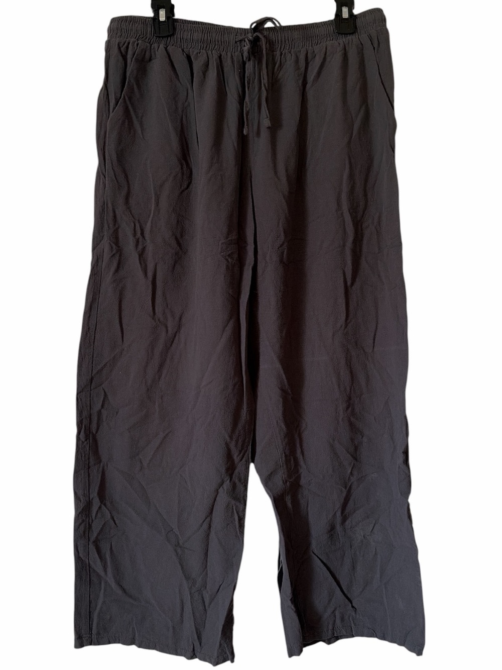 Linen like wide leg pants